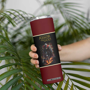 Pastor Appreciation Gifts Skinny Tumbler Put The Full Armor Of God Christian Believers Pastors TB10 Print Your Wear