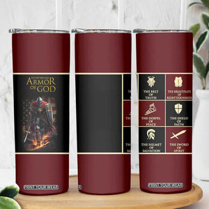 Pastor Appreciation Gifts Skinny Tumbler Put The Full Armor Of God Christian Believers Pastors TB10 Print Your Wear