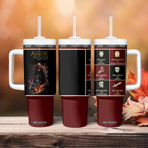 Pastor Appreciation Gifts Tumbler With Handle Put The Full Armor Of God Christian Believers Pastors TB10 Print Your Wear