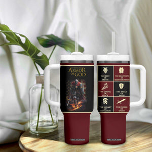 Pastor Appreciation Gifts Tumbler With Handle Put The Full Armor Of God Christian Believers Pastors TB10 Print Your Wear