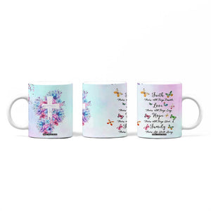 Christian Gifts For Women Coffee Mug Faith Mothers Day Bible Verse Encouragement Gifts Flower Coffee Cup TB10 Print Your Wear