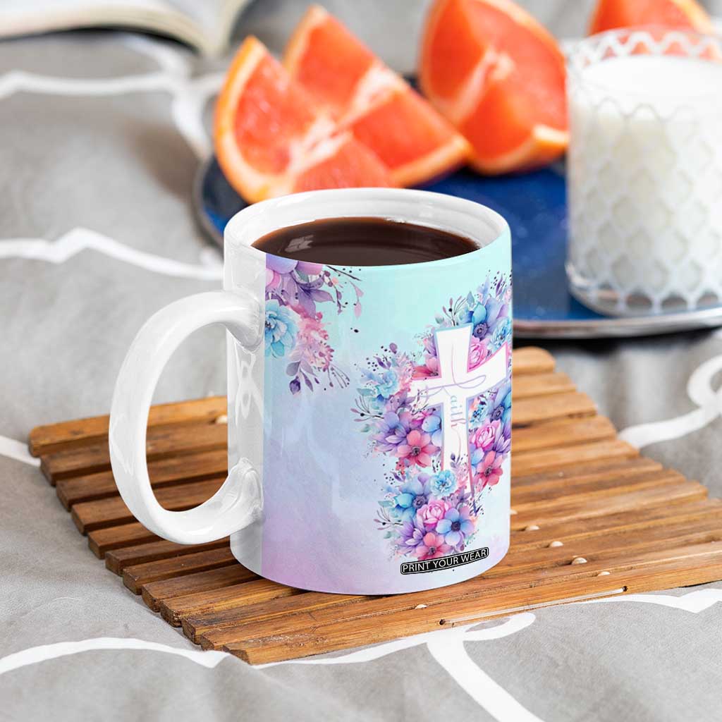Christian Gifts For Women Coffee Mug Faith Mothers Day Bible Verse Encouragement Gifts Flower Coffee Cup TB10 Print Your Wear