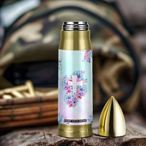 Christian Gifts For Women Bullet Tumbler Faith Mothers Day Bible Verse Encouragement Gifts Flower Coffee Cup TB10 Print Your Wear