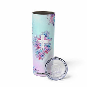 Christian Gifts For Women Skinny Tumbler Faith Mothers Day Bible Verse Encouragement Gifts Flower Coffee Cup TB10 Print Your Wear