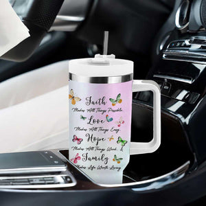 Christian Gifts For Women Tumbler With Handle Faith Mothers Day Bible Verse Encouragement Gifts Flower Coffee Cup TB10 Print Your Wear