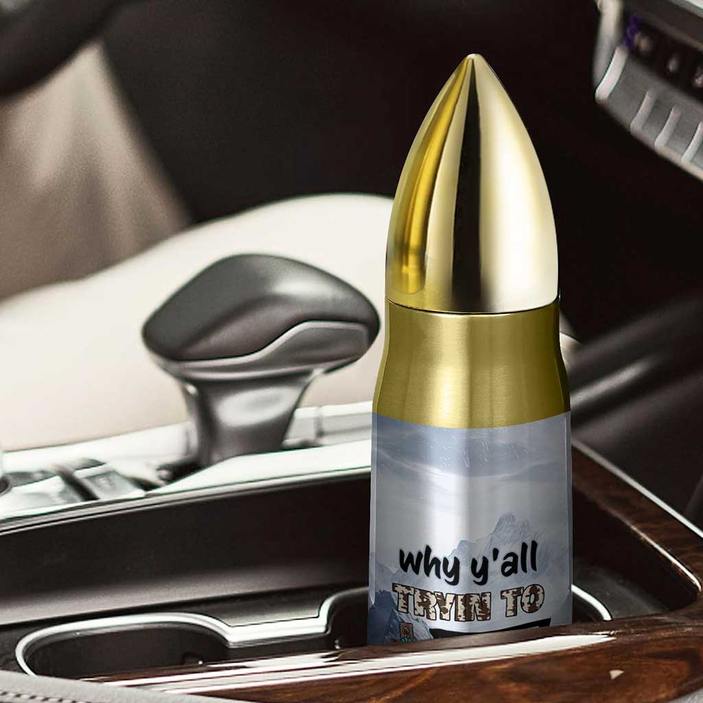 Funny Christian Bullet Tumbler Why Y'All Trying To Test The Jesus In Me TB10 Print Your Wear