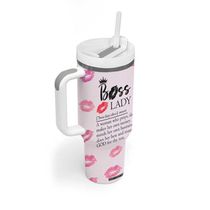 Boss Gifts for Women Tumbler With Handle She Motivates Inspires Empowers Christmas Birthday Gift TB10 Print Your Wear