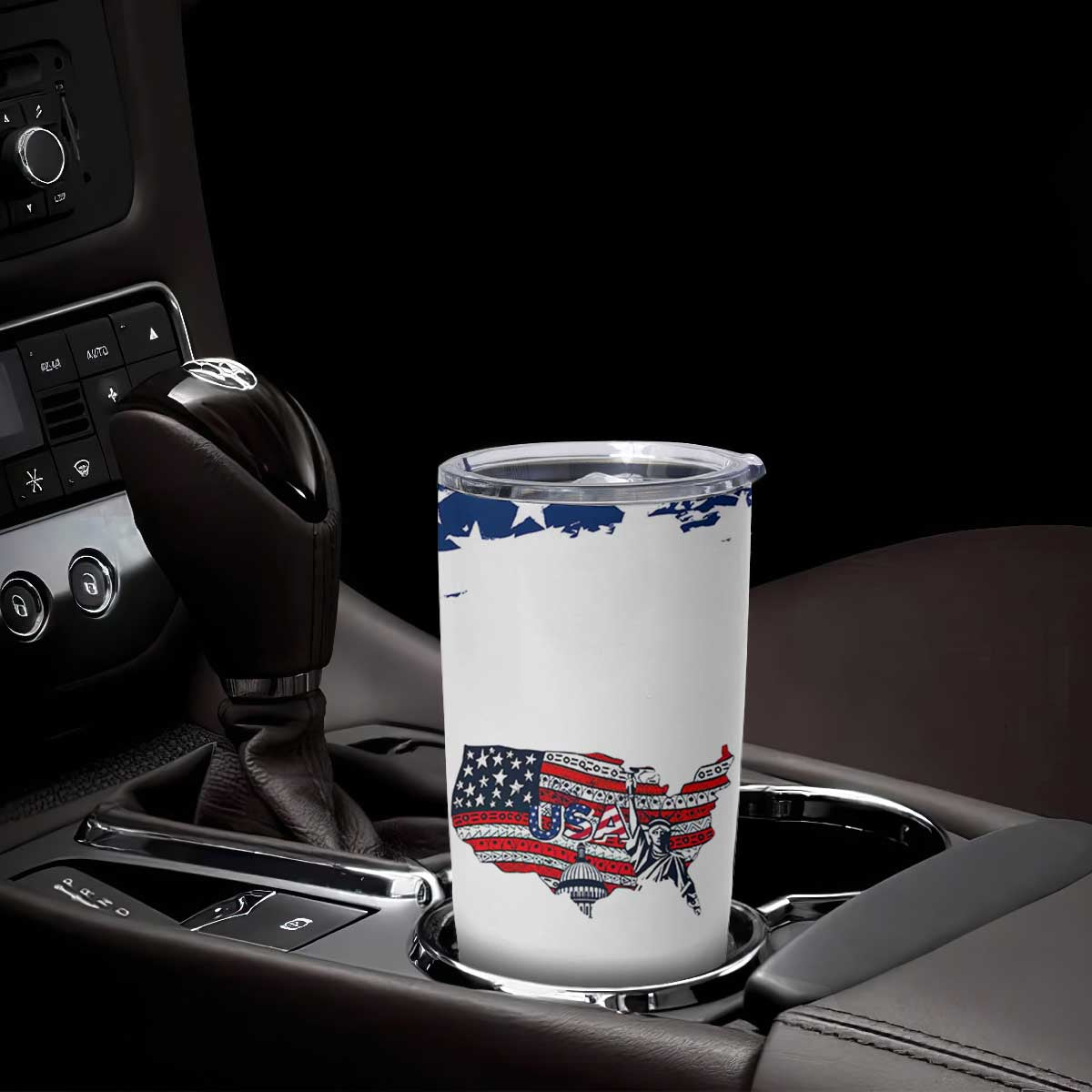 American Flag Patriotic Tumbler Cup Land Of The Free Because Of The Brave USA Flag TB10 Print Your Wear