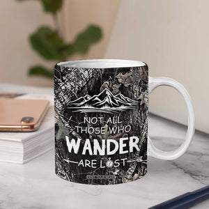 Bigfoot Camping Coffee Mug Not All Who Wander Are Lost Sasquatch TB10 Print Your Wear