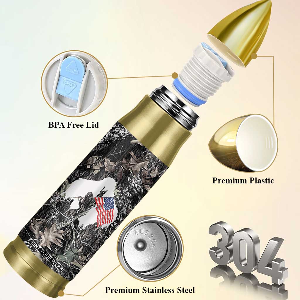 Bigfoot Camping Bullet Tumbler Not All Who Wander Are Lost Sasquatch TB10 Print Your Wear