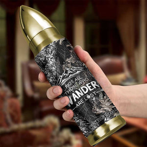 Bigfoot Camping Bullet Tumbler Not All Who Wander Are Lost Sasquatch TB10 Print Your Wear