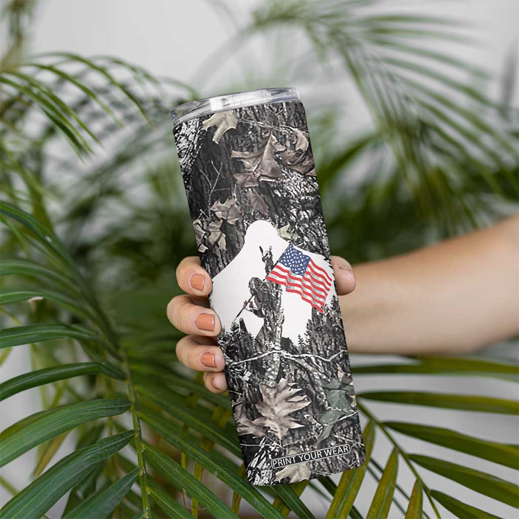 Bigfoot Camping Skinny Tumbler Not All Who Wander Are Lost Sasquatch TB10 Print Your Wear
