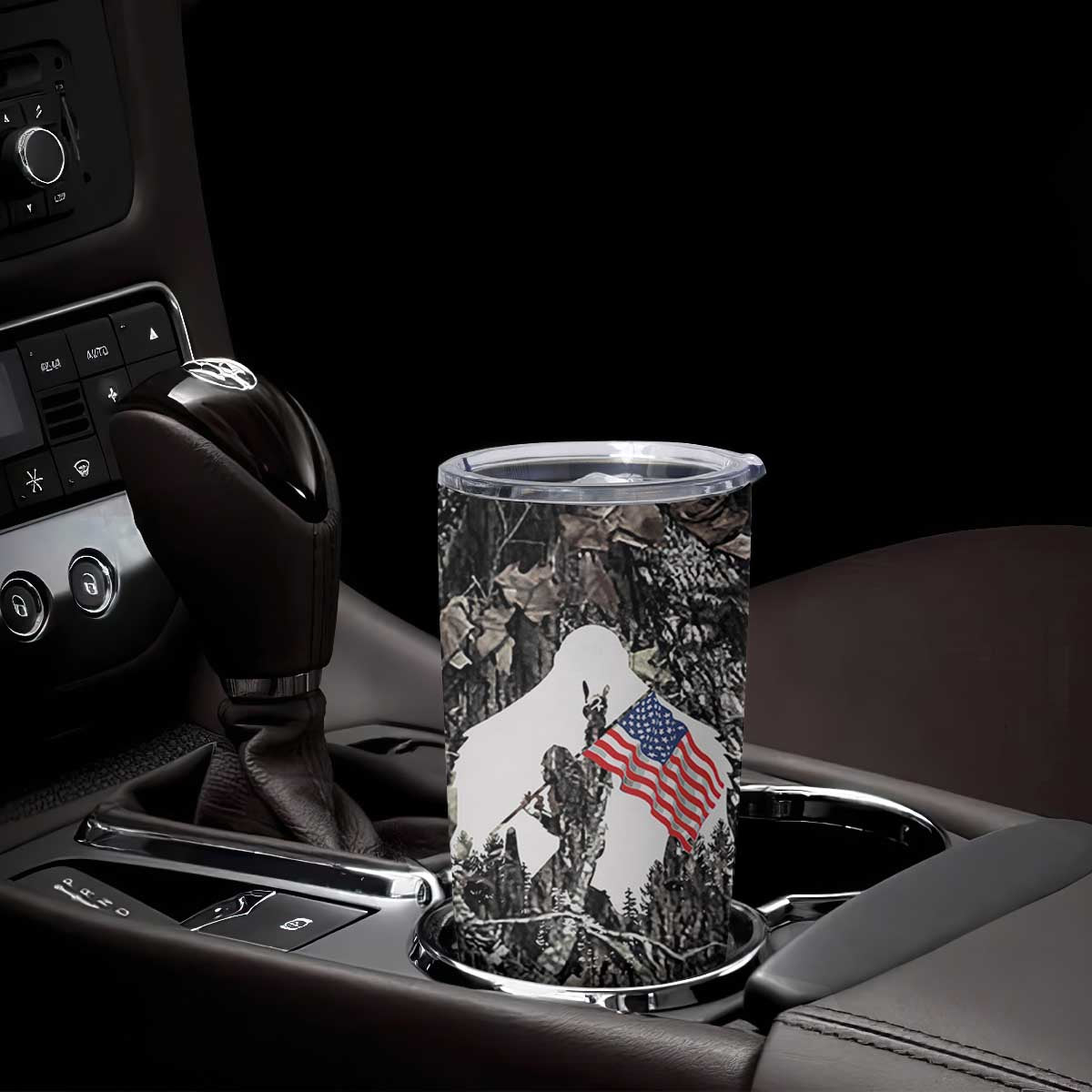 Bigfoot Camping Tumbler Cup Not All Who Wander Are Lost Sasquatch TB10 Print Your Wear