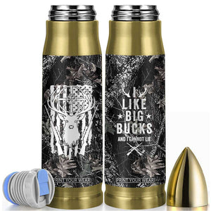 Funny Hunting Bullet Tumbler Camo Deer American Flag I Like Big Bucks I Cannot Lie TB10 Camo Print Your Wear