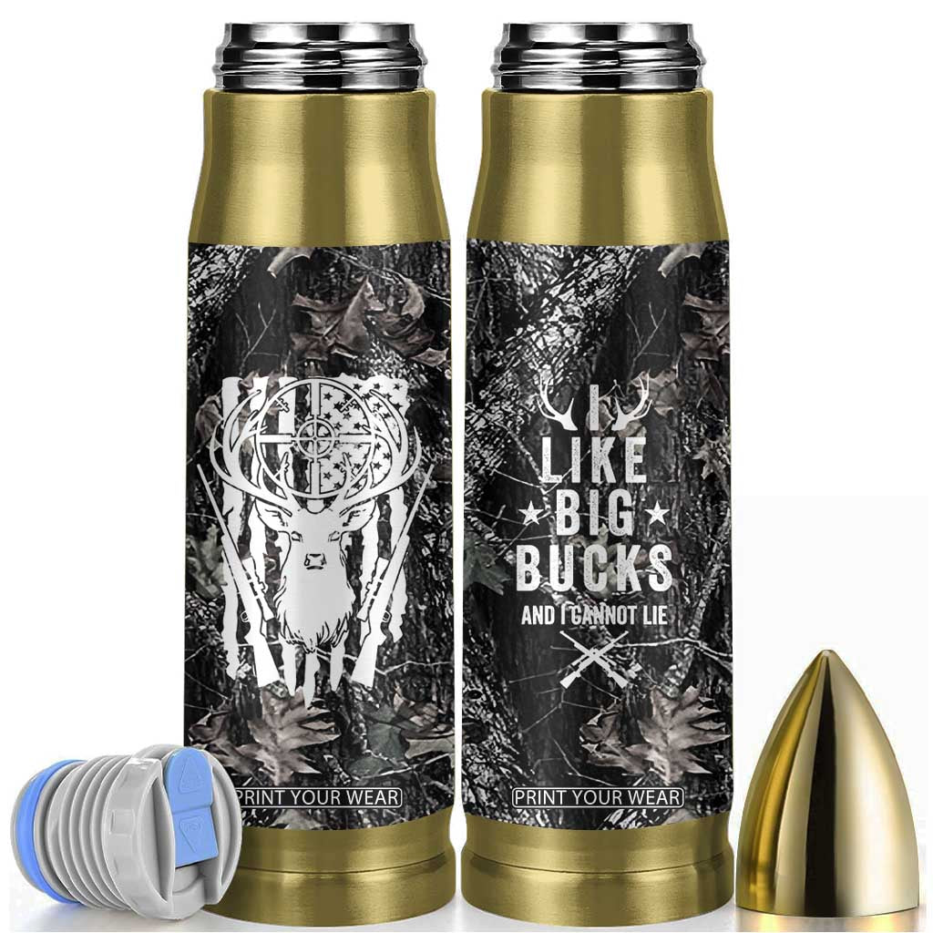 Funny Hunting Bullet Tumbler Camo Deer American Flag I Like Big Bucks I Cannot Lie TB10 Camo Print Your Wear