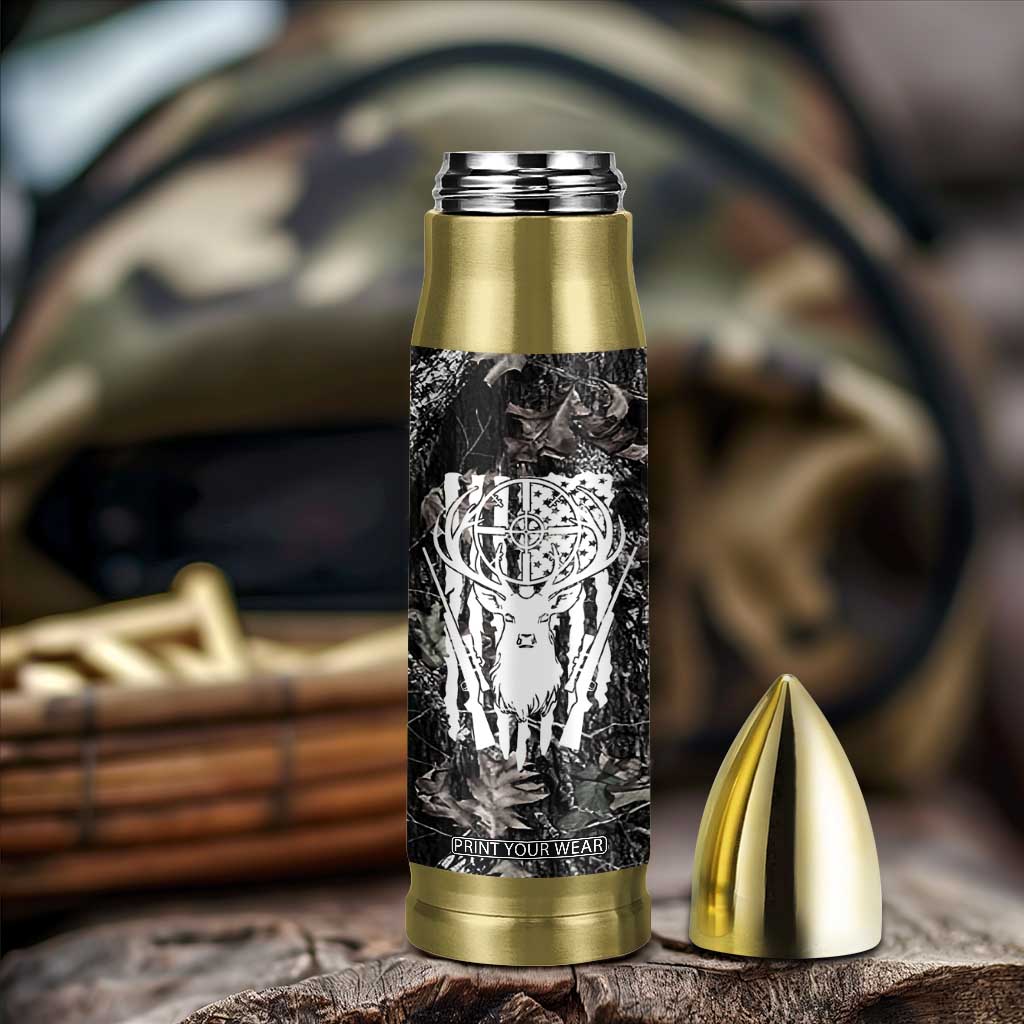 Funny Hunting Bullet Tumbler Camo Deer American Flag I Like Big Bucks I Cannot Lie TB10 Print Your Wear