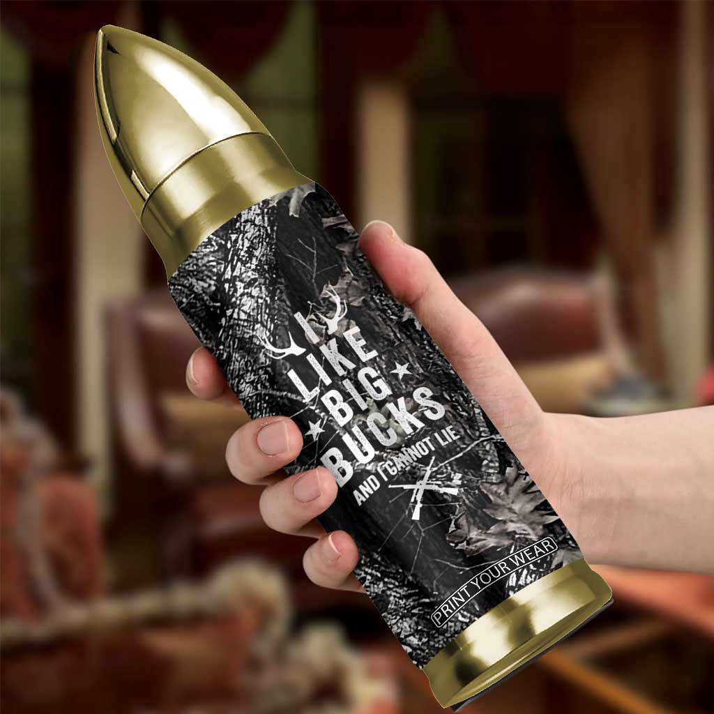 Funny Hunting Bullet Tumbler Camo Deer American Flag I Like Big Bucks I Cannot Lie TB10 Print Your Wear