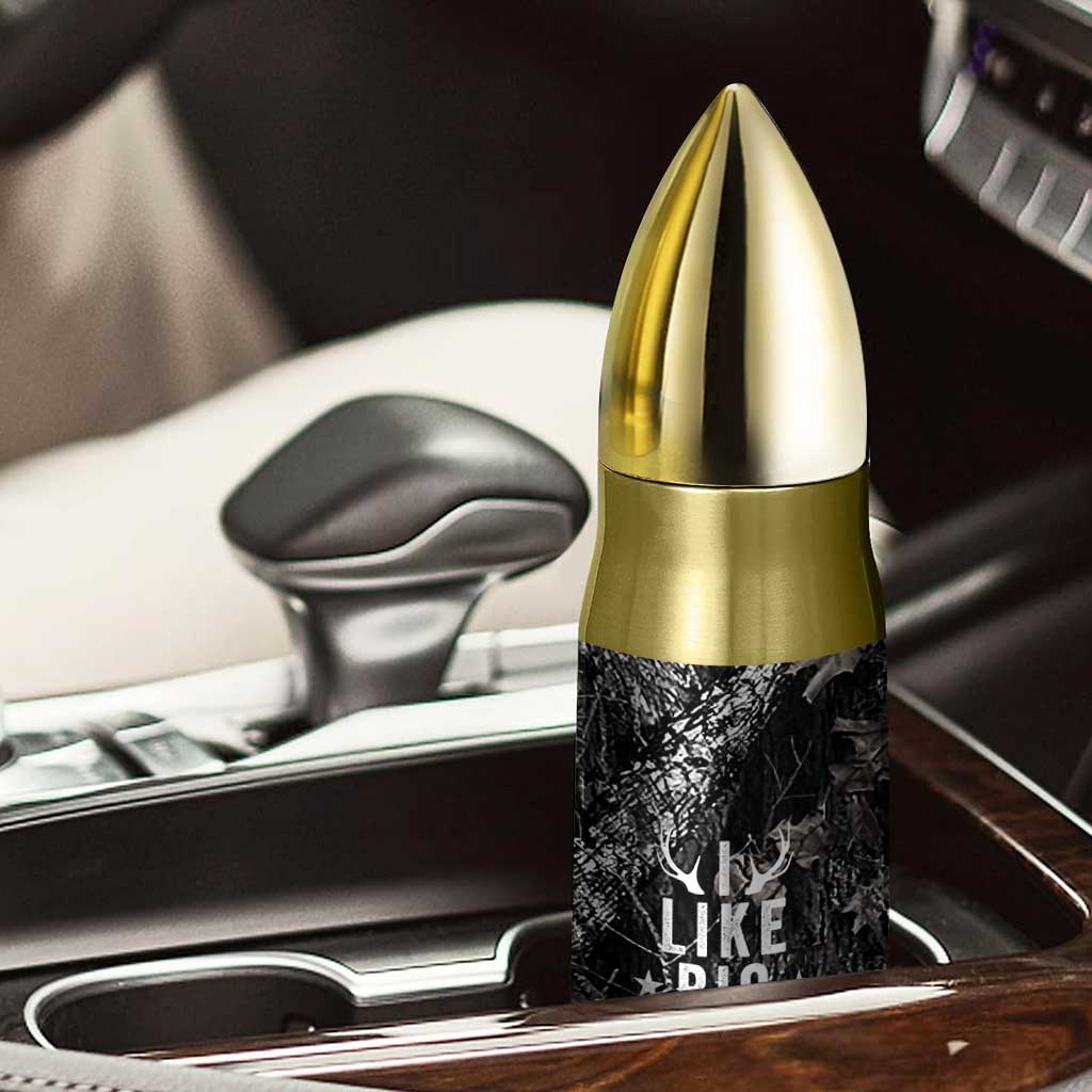 Funny Hunting Bullet Tumbler Camo Deer American Flag I Like Big Bucks I Cannot Lie TB10 Print Your Wear