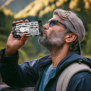 Funny Hunting 4 in 1 Can Cooler Tumbler Camo Deer American Flag I Like Big Bucks I Cannot Lie TB10 Print Your Wear