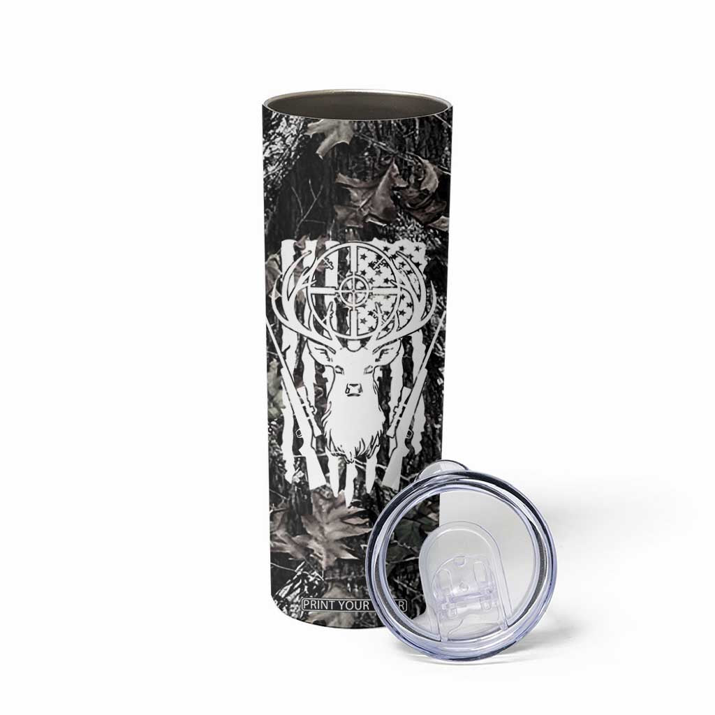 Funny Hunting Skinny Tumbler Camo Deer American Flag I Like Big Bucks I Cannot Lie TB10 Print Your Wear