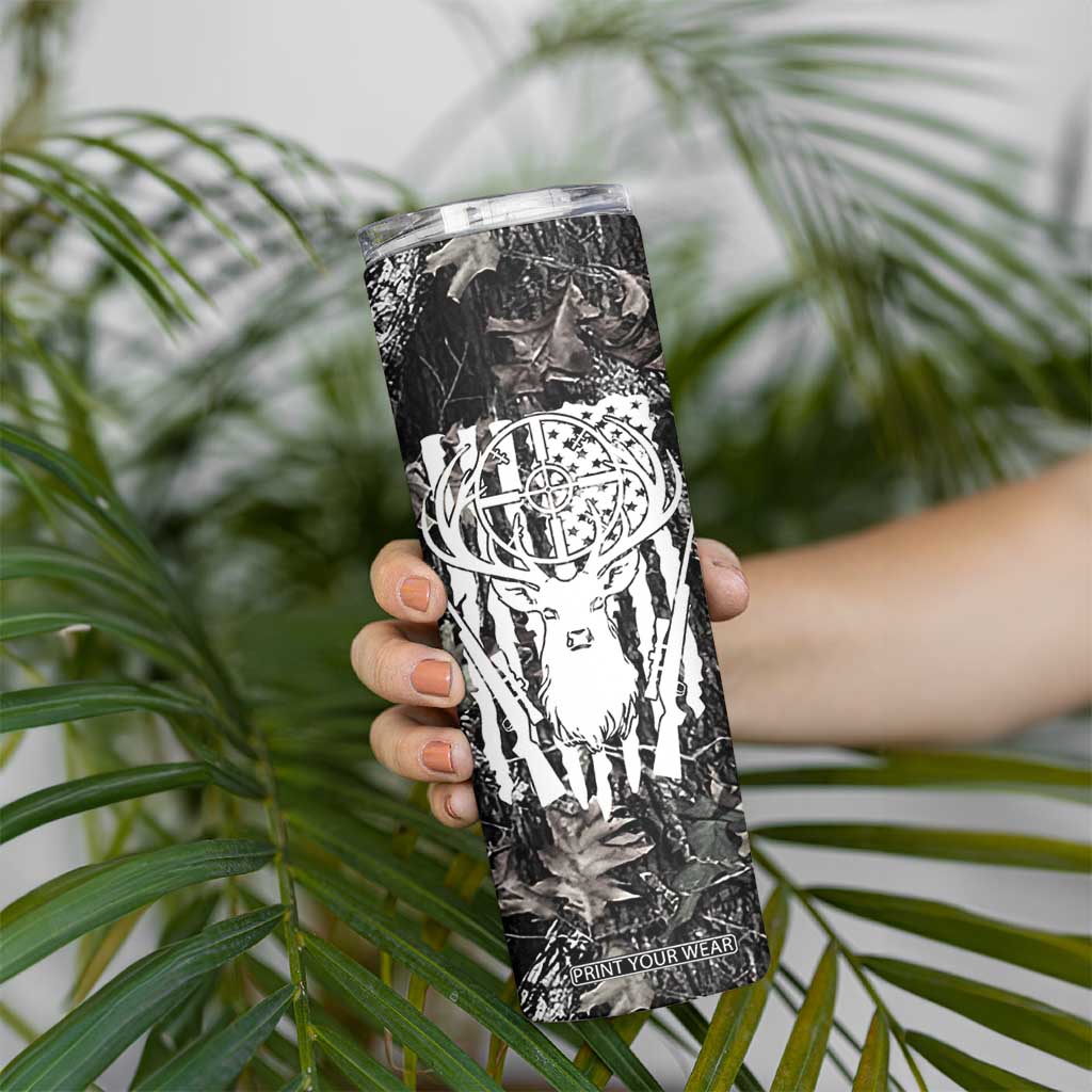 Funny Hunting Skinny Tumbler Camo Deer American Flag I Like Big Bucks I Cannot Lie TB10 Print Your Wear