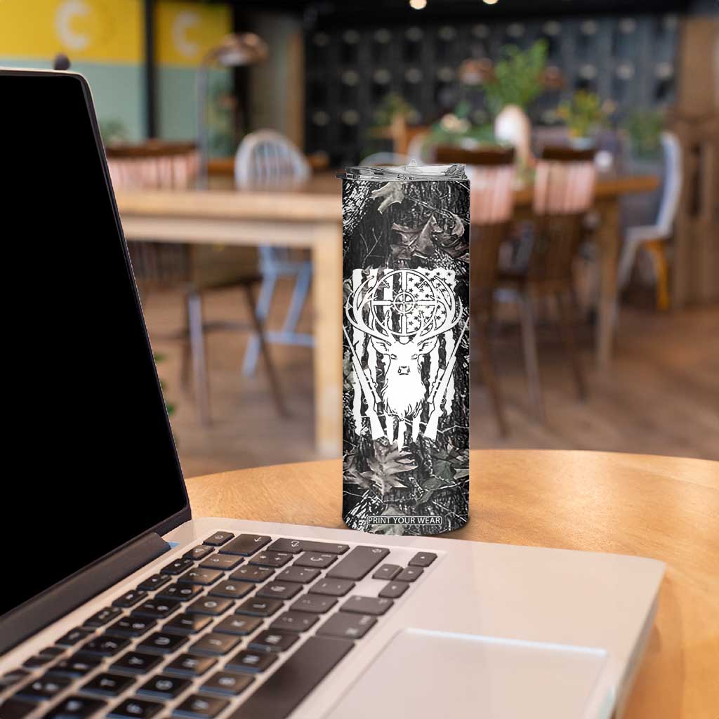 Funny Hunting Skinny Tumbler Camo Deer American Flag I Like Big Bucks I Cannot Lie TB10 Print Your Wear