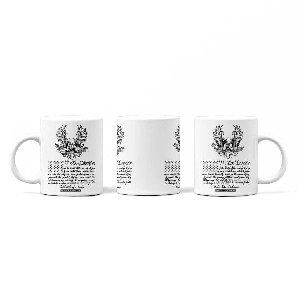 American Flag Patriotic Coffee Mug USA US Constitution 4th of July We The People 1776 Flag TB10 Print Your Wear