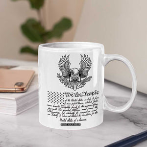 American Flag Patriotic Coffee Mug USA US Constitution 4th of July We The People 1776 Flag TB10 Print Your Wear