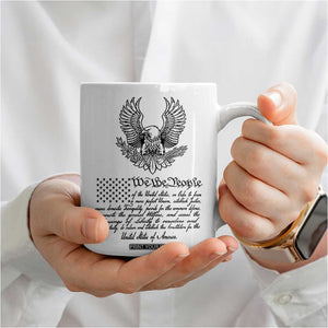 American Flag Patriotic Coffee Mug USA US Constitution 4th of July We The People 1776 Flag TB10 Print Your Wear