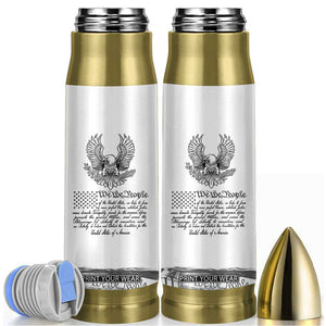 American Flag Patriotic Bullet Tumbler USA US Constitution 4th of July We The People 1776 Flag TB10 White Print Your Wear
