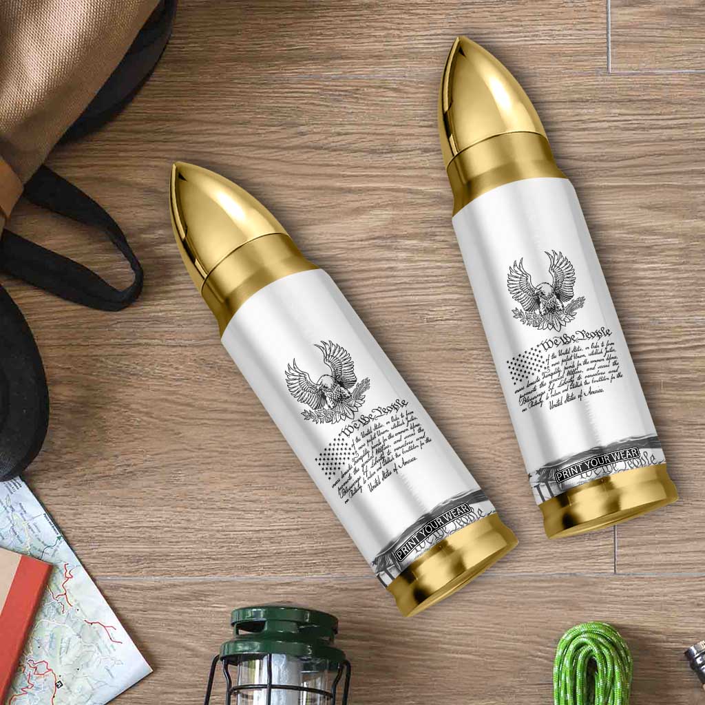 American Flag Patriotic Bullet Tumbler USA US Constitution 4th of July We The People 1776 Flag TB10 Print Your Wear