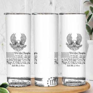 American Flag Patriotic Skinny Tumbler USA US Constitution 4th of July We The People 1776 Flag TB10 Print Your Wear