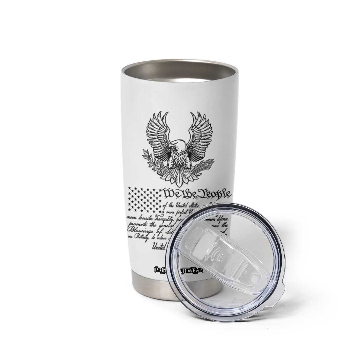 American Flag Patriotic Tumbler Cup USA US Constitution 4th of July We The People 1776 Flag TB10 Print Your Wear