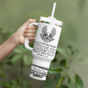 American Flag Patriotic Tumbler With Handle USA US Constitution 4th of July We The People 1776 Flag TB10 Print Your Wear
