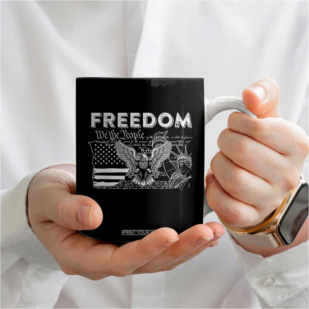 Patriotic Coffee Mug 4th Of July We The People US Flag 250 Years Independence Day Freedom TB10 Print Your Wear