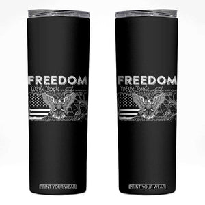 Patriotic Skinny Tumbler 4th Of July We The People US Flag 250 Years Independence Day Freedom TB10 Black Print Your Wear