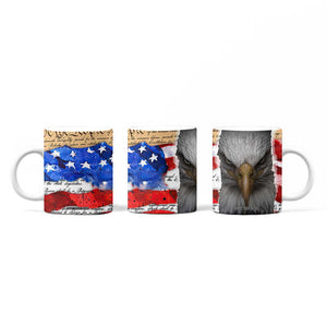 Patriotic Eagle American Flag Coffee Mug 250 Years 1776 2026 4th Of July Independence Day TB10 Print Your Wear