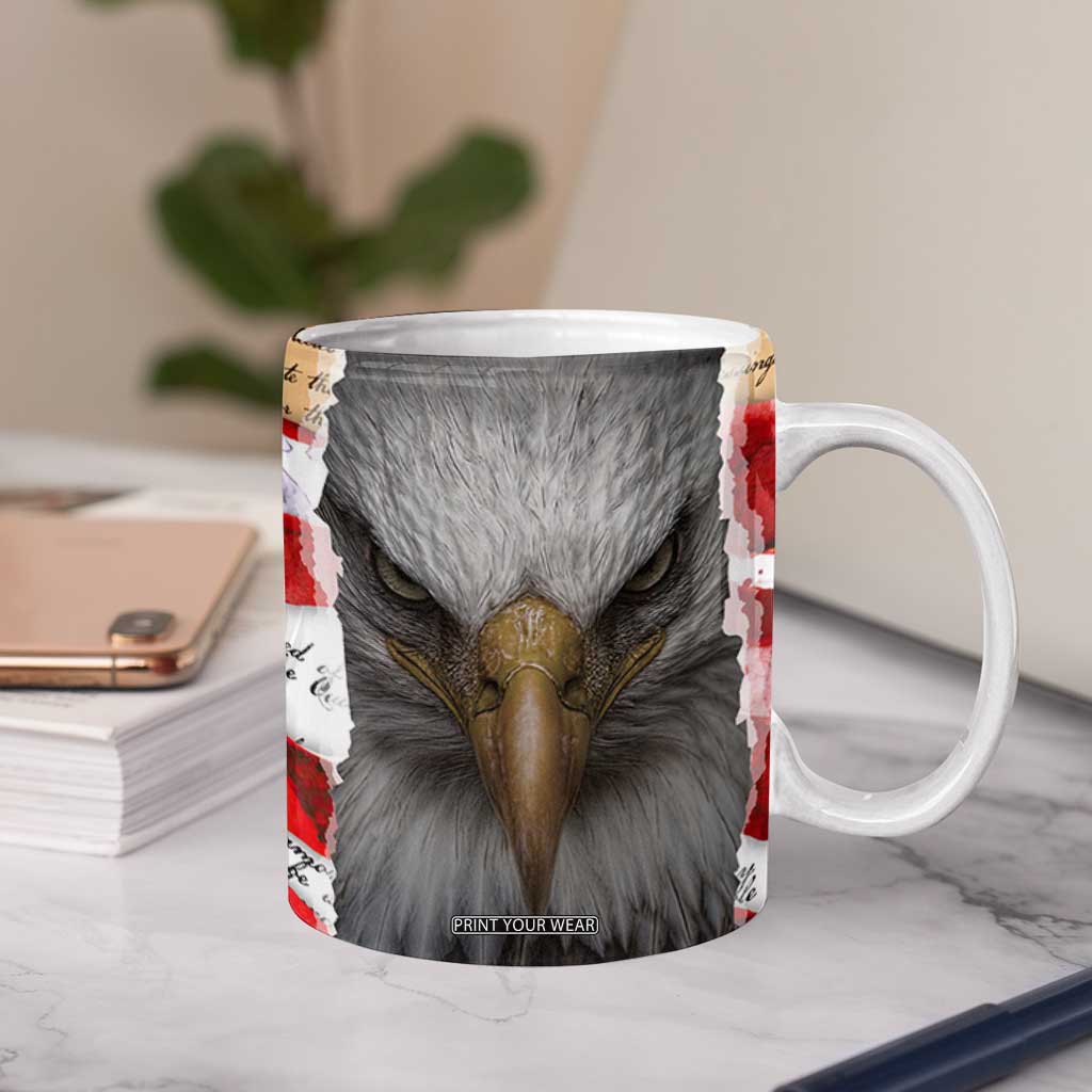 Patriotic Eagle American Flag Coffee Mug 250 Years 1776 2026 4th Of July Independence Day TB10 Print Your Wear
