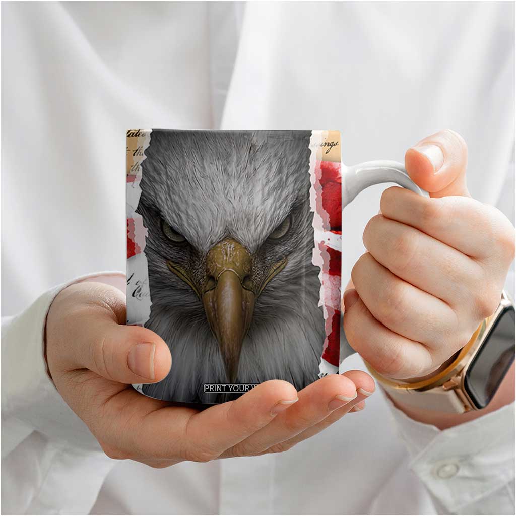 Patriotic Eagle American Flag Coffee Mug 250 Years 1776 2026 4th Of July Independence Day TB10 Print Your Wear