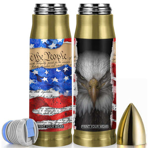 Patriotic Eagle American Flag Bullet Tumbler 250 Years 1776 2026 4th Of July Independence Day TB10 Multicolor Print Your Wear