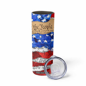 Patriotic Eagle American Flag Skinny Tumbler 250 Years 1776 2026 4th Of July Independence Day TB10 Print Your Wear