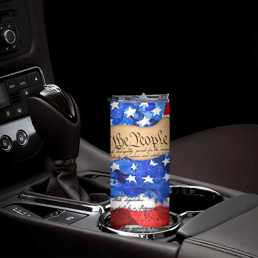 Patriotic Eagle American Flag Skinny Tumbler 250 Years 1776 2026 4th Of July Independence Day TB10 Print Your Wear