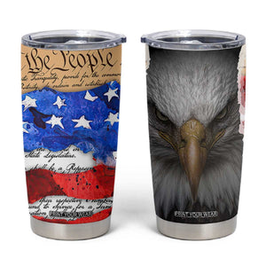 Patriotic Eagle American Flag Tumbler Cup 250 Years 1776 2026 4th Of July Independence Day TB10 Multicolor Print Your Wear