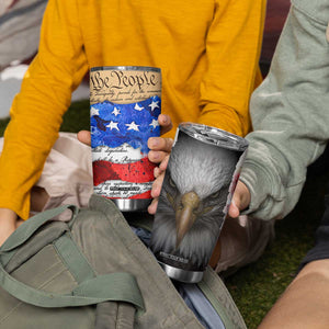 Patriotic Eagle American Flag Tumbler Cup 250 Years 1776 2026 4th Of July Independence Day TB10 Print Your Wear