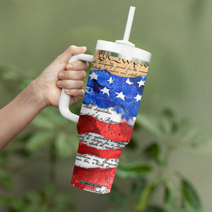 Patriotic Eagle American Flag Tumbler With Handle 250 Years 1776 2026 4th Of July Independence Day TB10 Print Your Wear