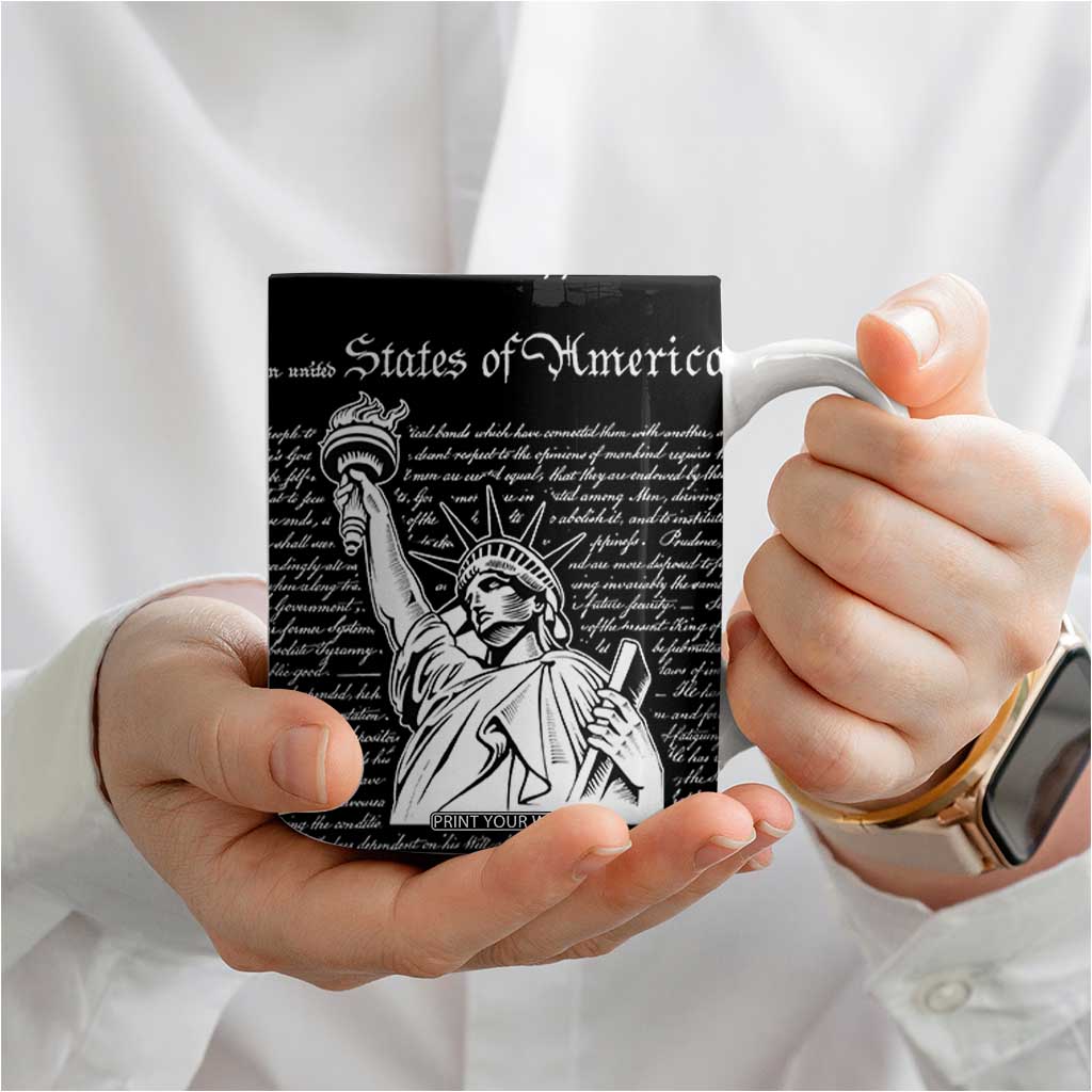 American Patriotic Gift Coffee Mug US Constitution We The People 4th Of July Independence Day TB10 Print Your Wear
