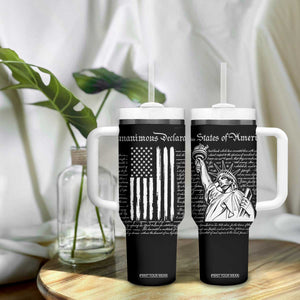 American Patriotic Gift Tumbler With Handle US Constitution We The People 4th Of July Independence Day TB10 Print Your Wear