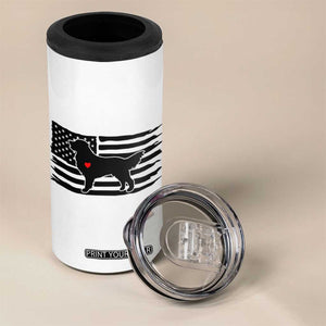 Dog Dad 4 in 1 Can Cooler Tumbler Birthday Christmas Golden Retriever Owner Gifts American Flag TB10 Print Your Wear
