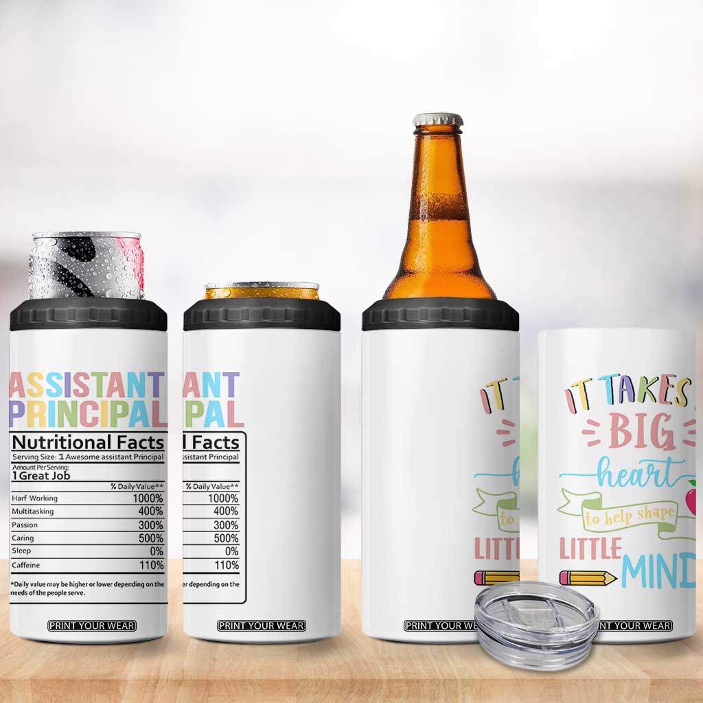 Assistant Principal Gifts 4 in 1 Can Cooler Tumbler AP Appreciation Gifts Back to School TB10 Print Your Wear
