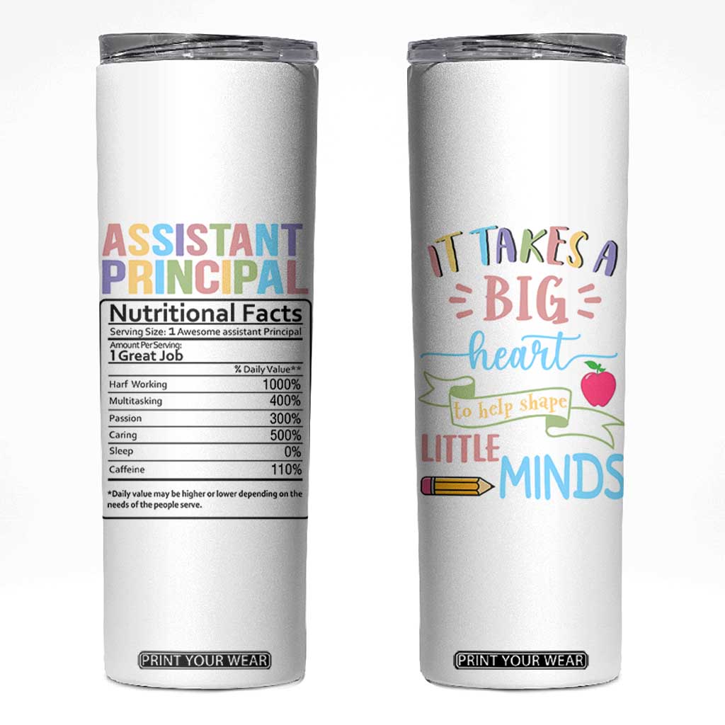 Assistant Principal Gifts Skinny Tumbler AP Appreciation Gifts Back to School TB10 White Print Your Wear